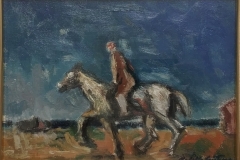 Contadino a cavallo - 1966 - Olio su tela