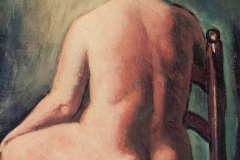 Nudo di spalle  - 1967 -  Olio  su tela - 40 x 50